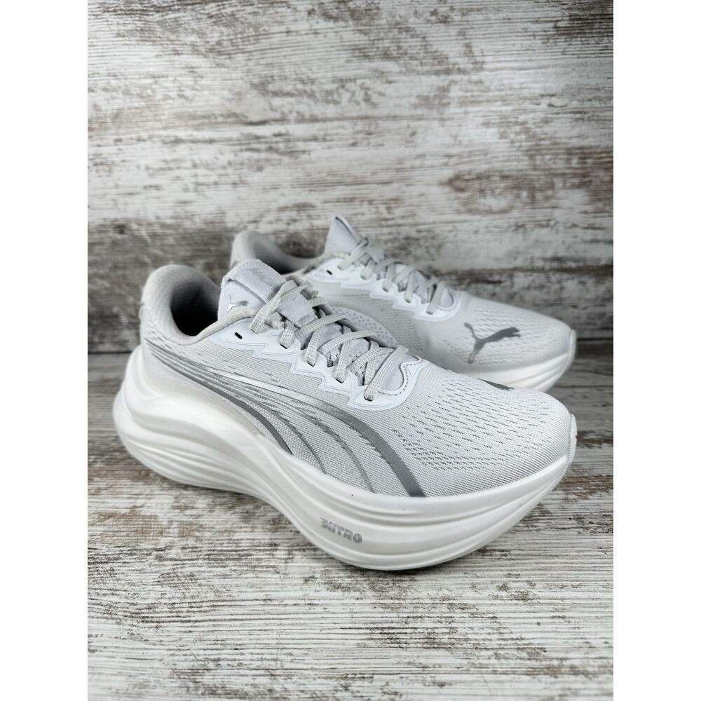 Women's Puma MagMax Nitro White Running Shoes Sz 7 Athletic EUC WORN ONCE!!